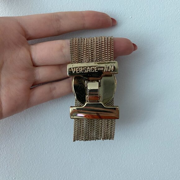Versace x H&M Gold Medallion Chain Bracelet - Picture 3 of 4
